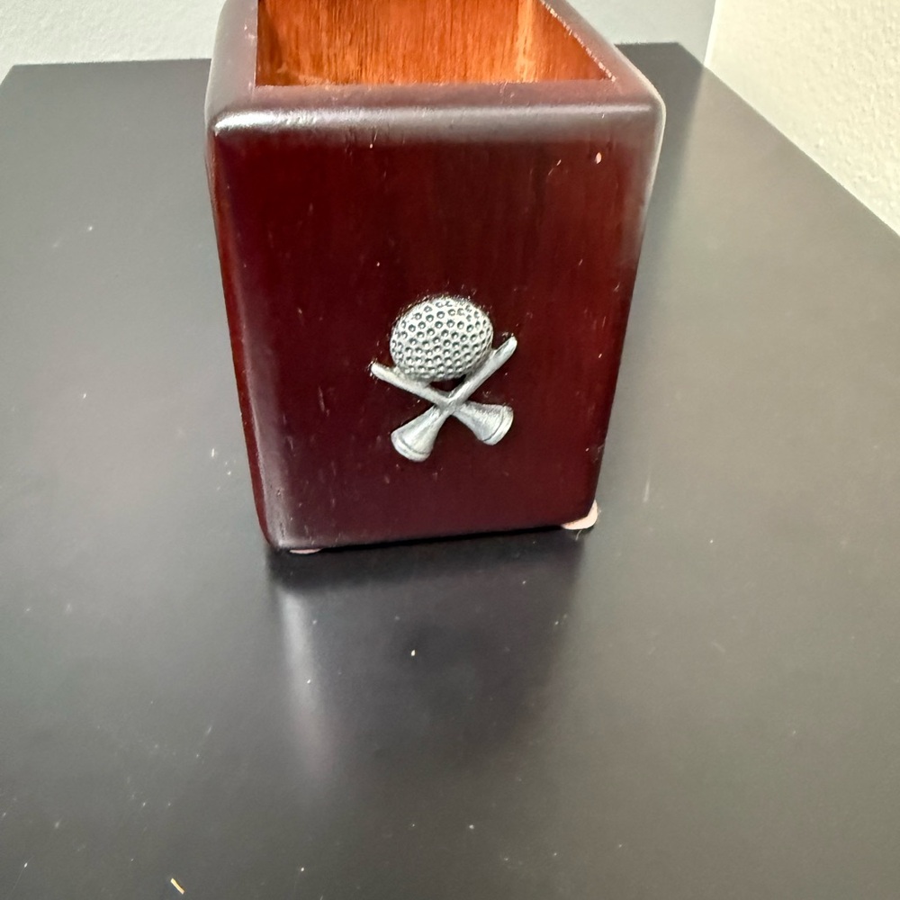 Wooden‎ Golf Club Pen Holder